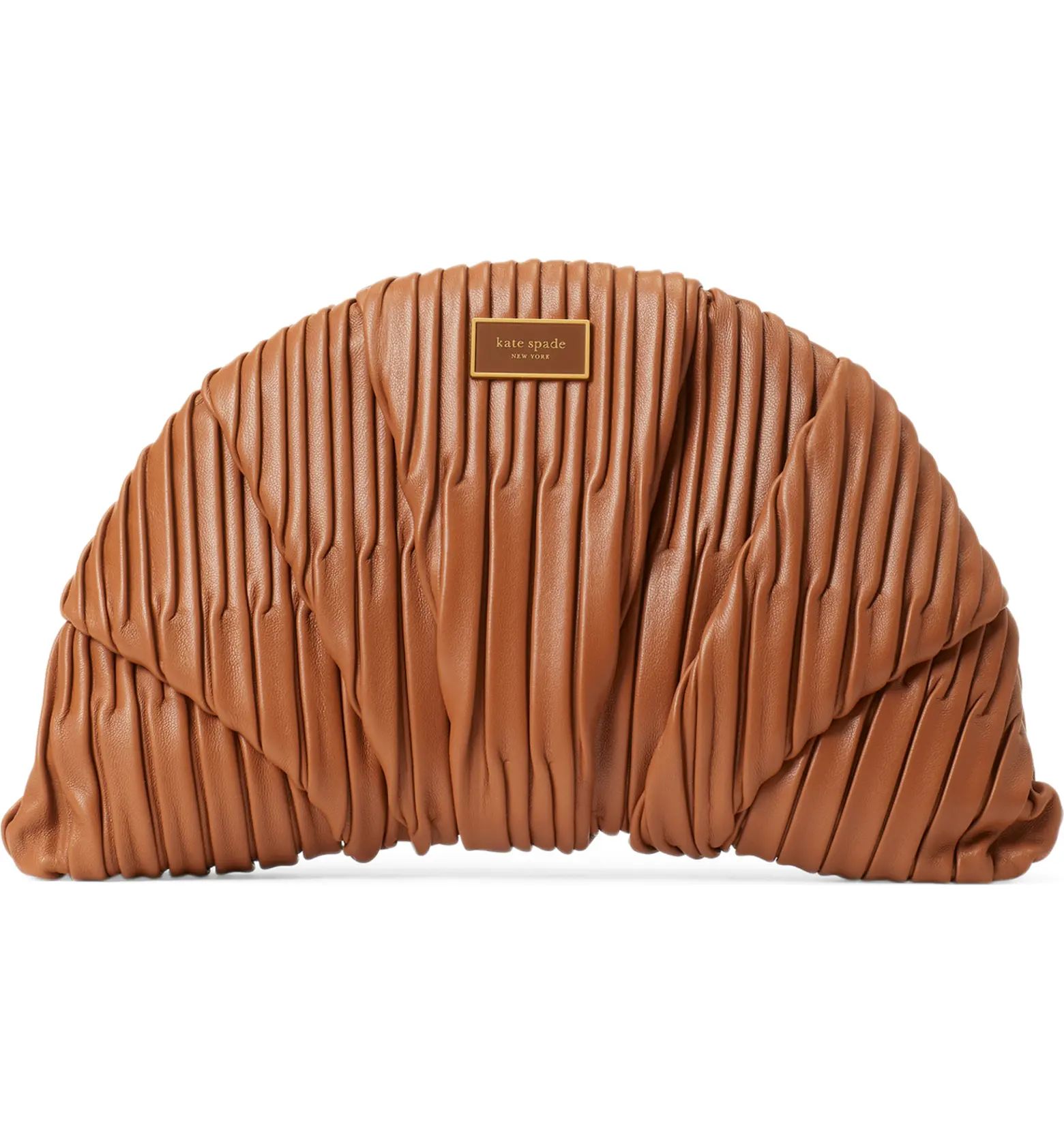 kate spade new york patisserie pleated croissant clutch | Nordstrom | Nordstrom