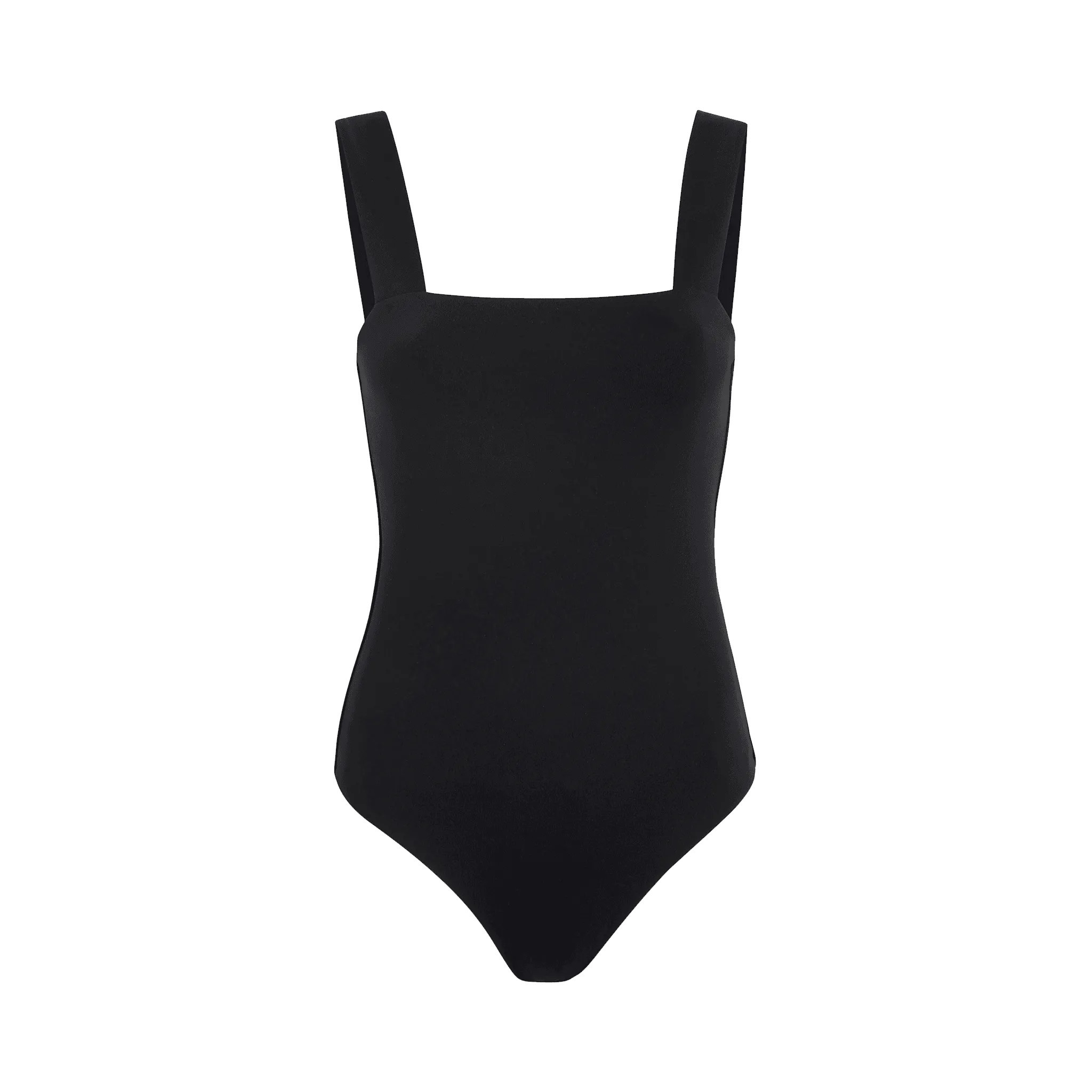 Women's Square Neck Tank Bodysuit | Black - nuuds | nuuds