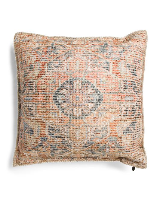 24x24 Printed Linen Look Pillow | TJ Maxx