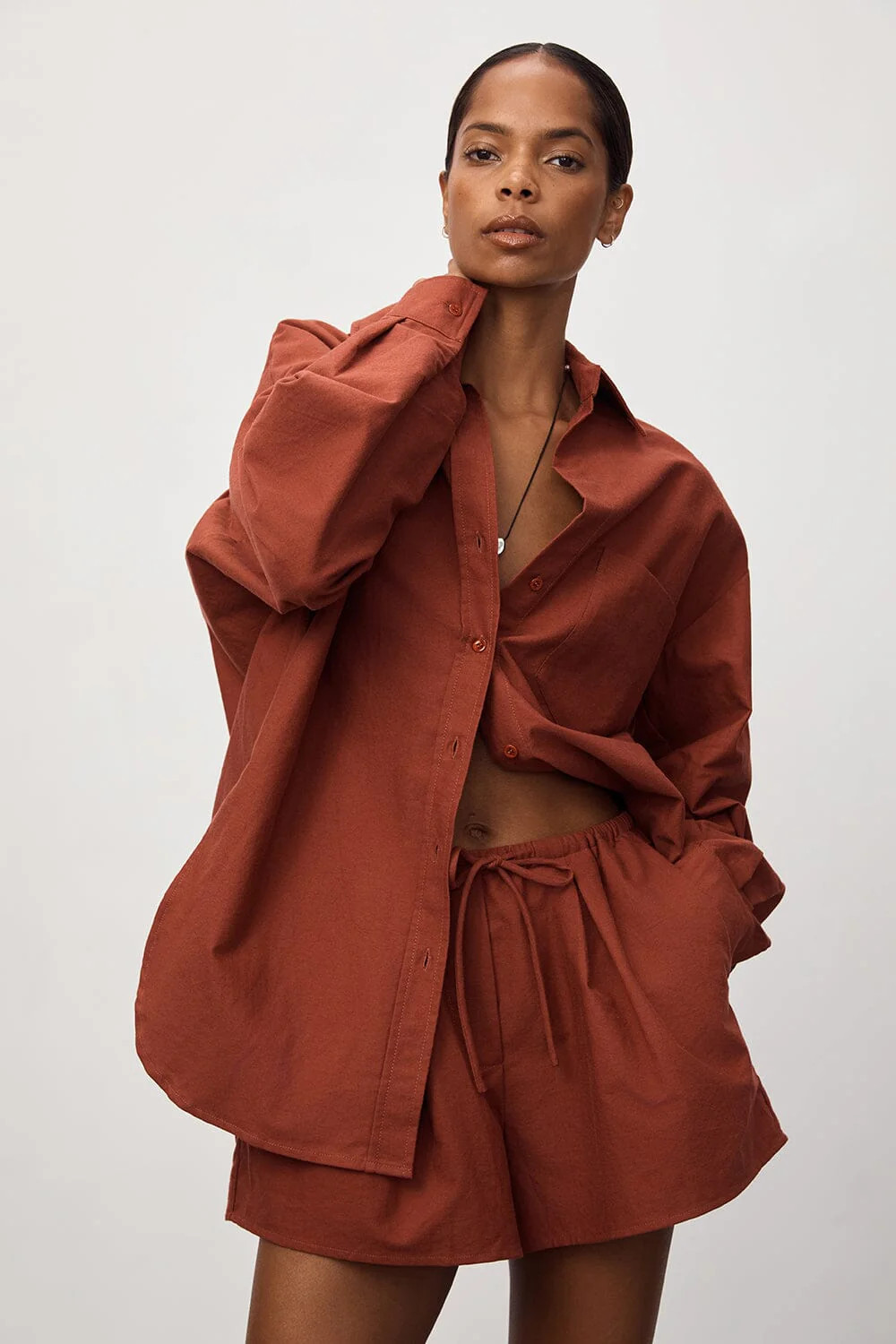 RHEA 2.0 SAHARA OVERSIZED COTTON SHIRT | DISSH