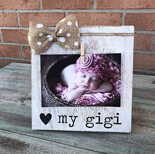 Mother's Day Gift, Grandmother gift | Rustic Picture Frame | I Love My Gigi | Vintage Shabby Chic... | Amazon (US)