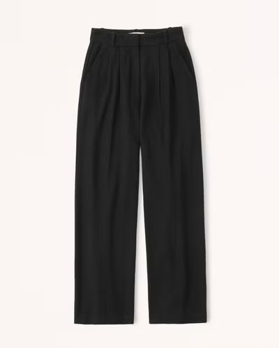Women's A&F Sloane Brushed Suiting Tailored Pant | Women's Bottoms | Abercrombie.com | Abercrombie & Fitch (US)