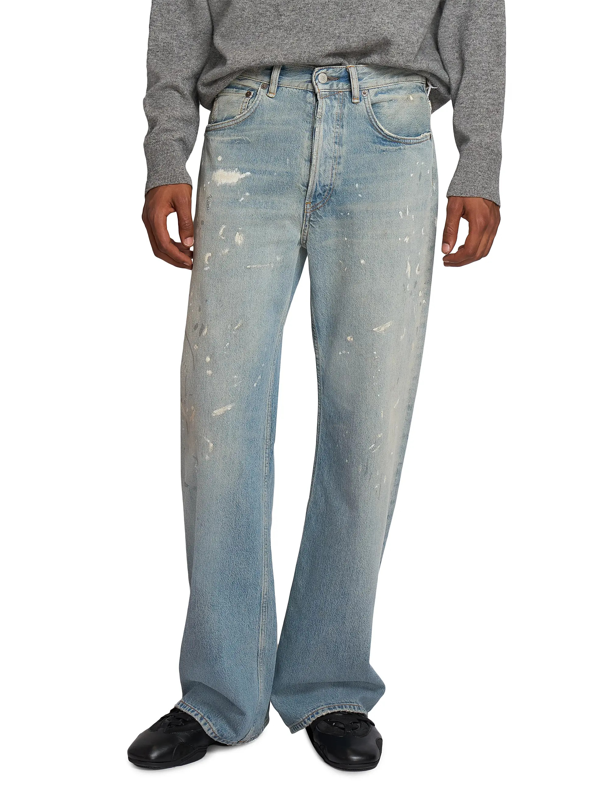 Trafalgar Paint Splatter Straight-Leg Jeans | Saks Fifth Avenue