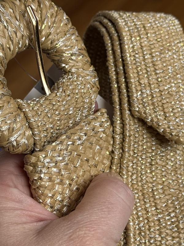 Raffia-Wrapped Stretch Waist Belt | Anthropologie (US)