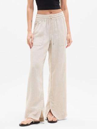 Retreat Linen High Rise Wide Leg Pant | Athleta