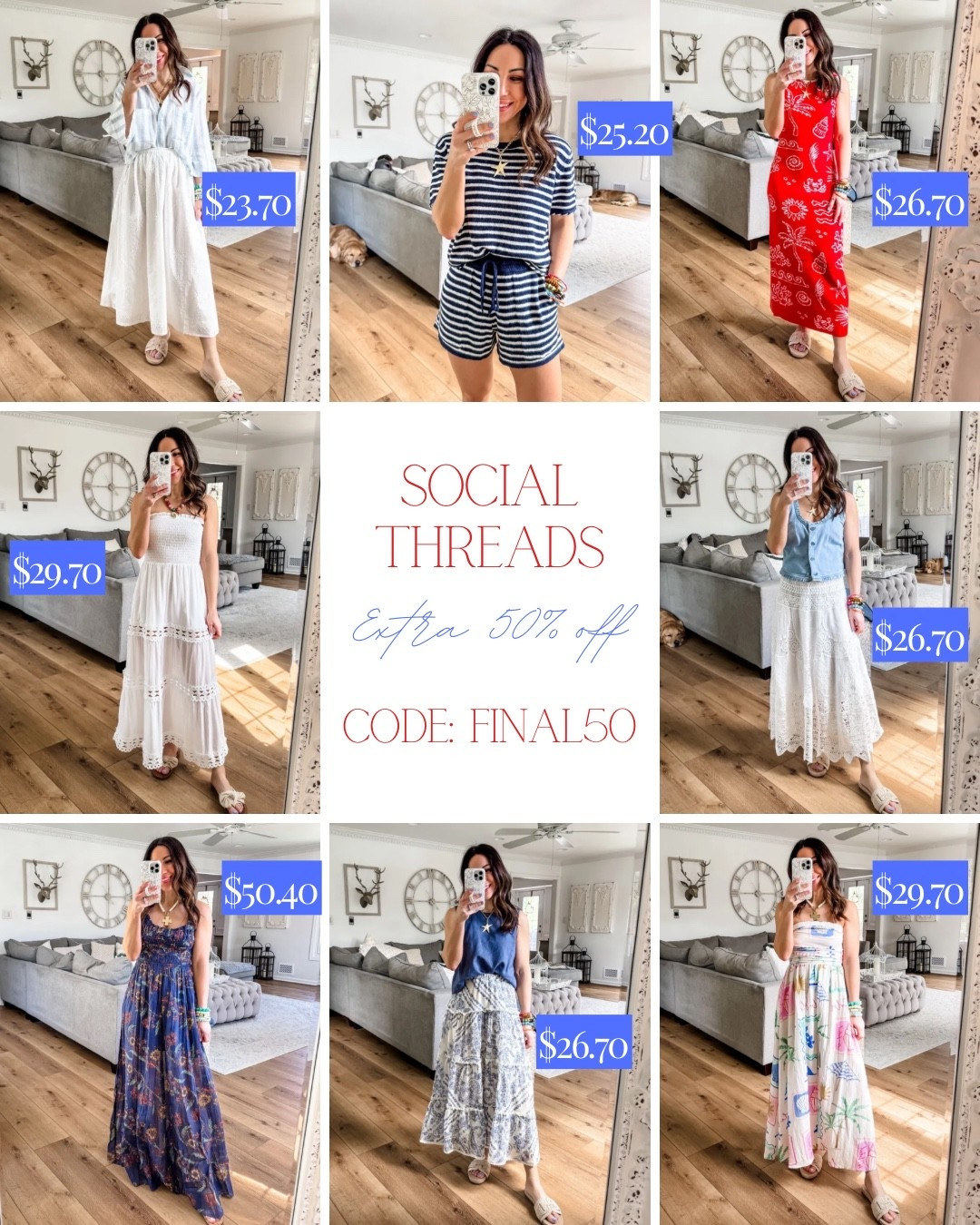 Code FINAL50

#LTKOver40 #LTKPetite #LTKSaleAlert