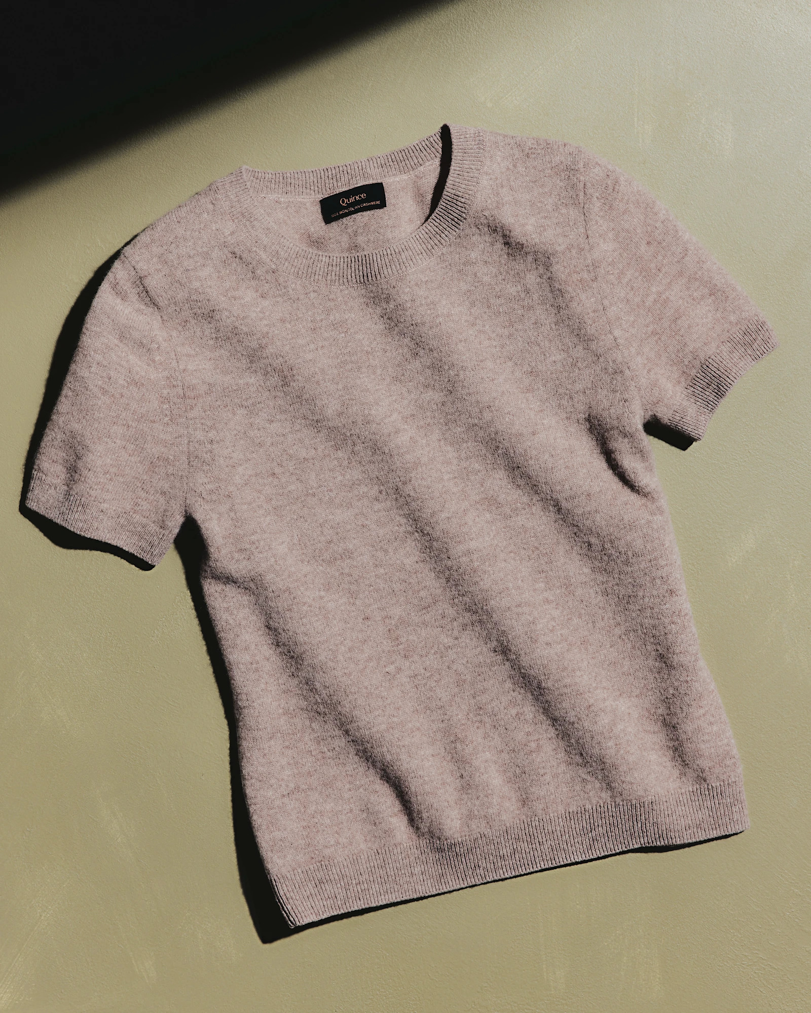 Quince | Women's Mongolian Cashmere T-Shirt in Brown, Size XS | Quince