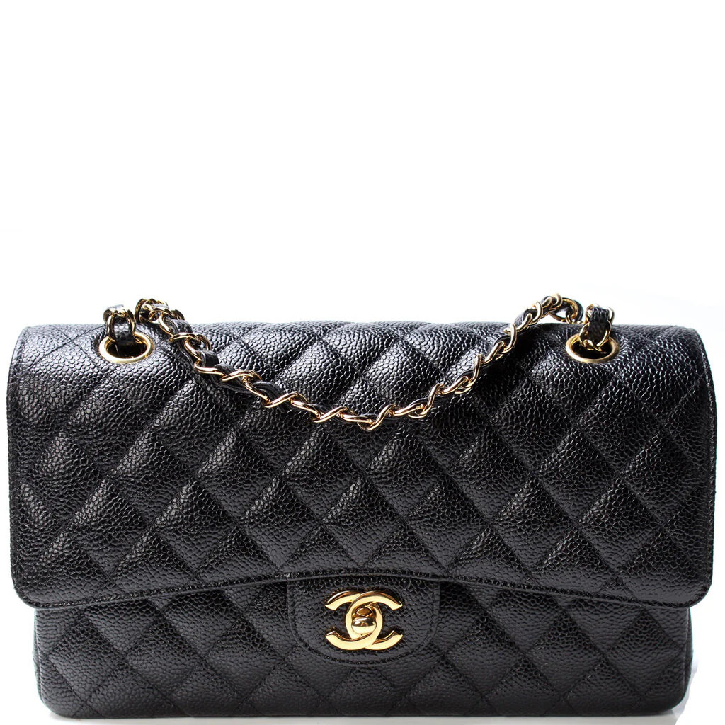 Classic Flap Medium Caviar 28M | Keeks Designer Handbags
