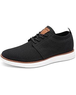 Bruno Marc Men's KnitFlex Breeze Mesh Sneakers Oxfords Lace-Up Lightweight Casual Walking Shoes | Amazon (US)