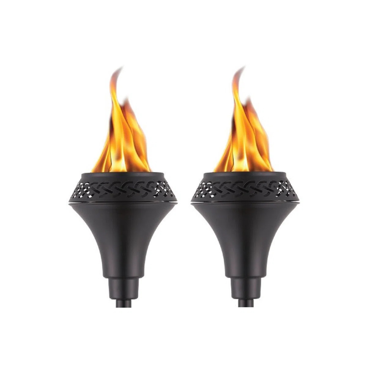 TIKI® Brand Island King® 2-Pack 65 Inch TIKI Torch Metal Black - 112012668 (Set of 2) | Wayfair North America