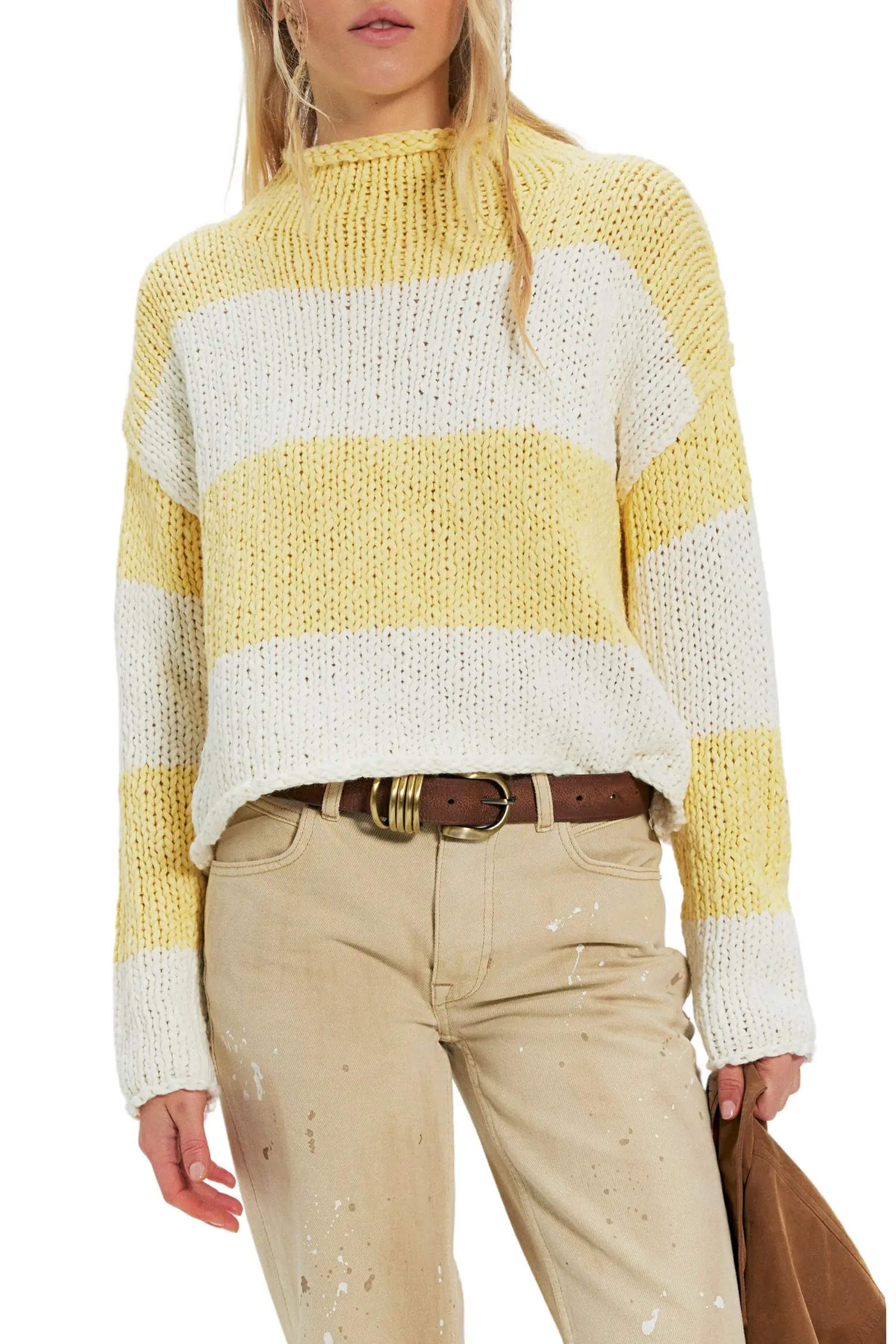 Free People Rugby Stripe Sweater (Women) | Nordstrom | Nordstrom