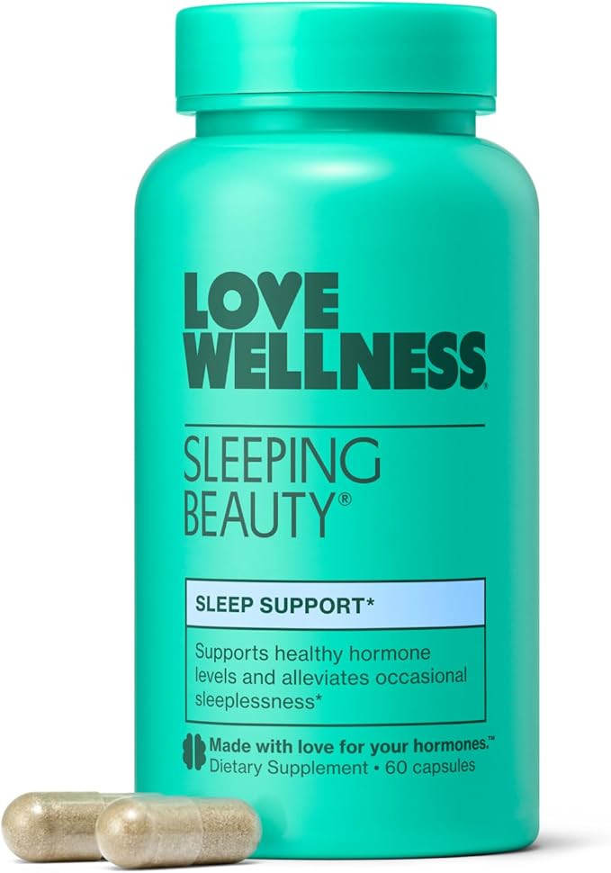 Love Wellness Sleeping Beauty | Sleep Support with Melatonin, Magnesium & L-Theanine | Promotes R... | Amazon (US)