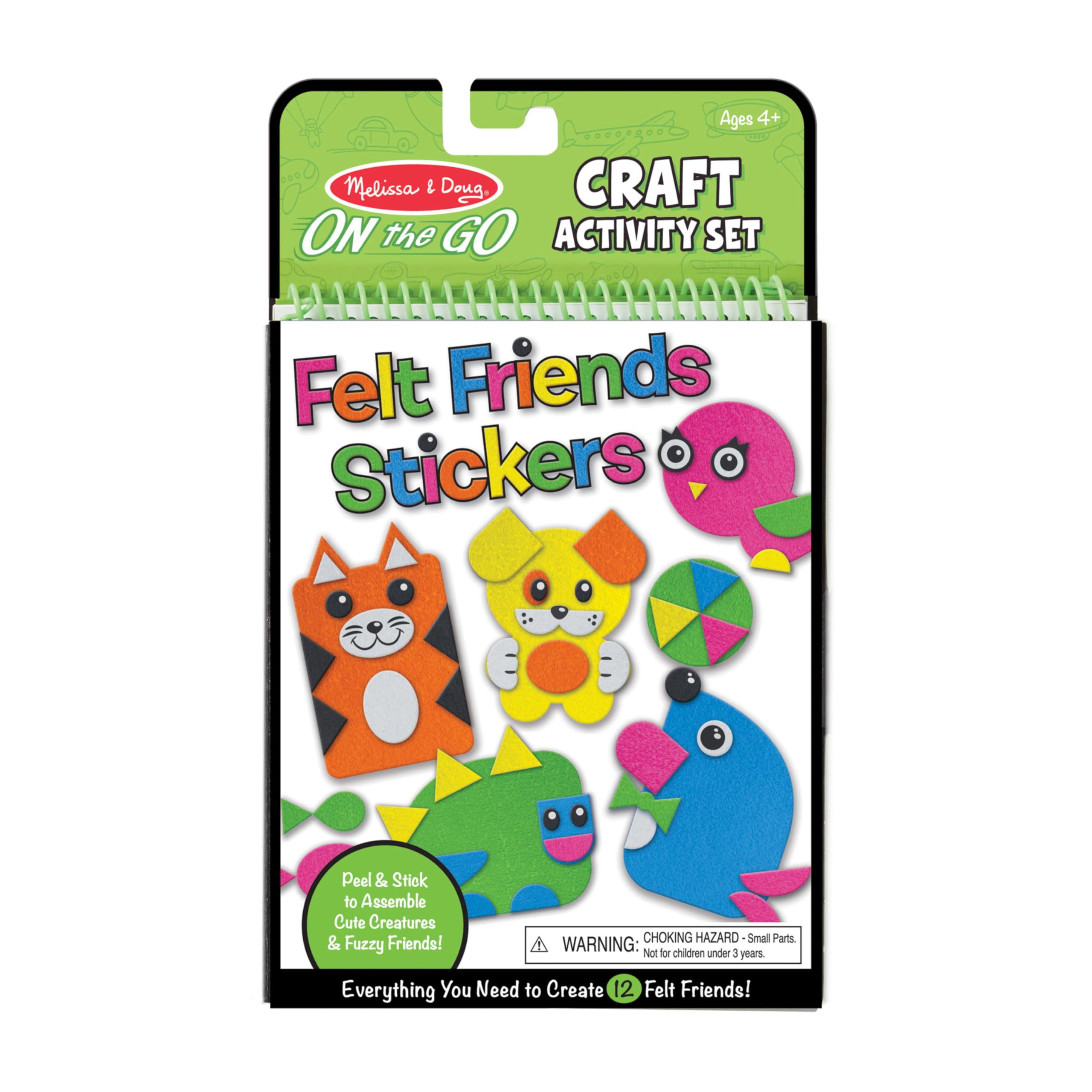 Melissa & Doug On the Go Felt Friends Craft Activity Set With 188 Felt Stickers - FSC Certified | Amazon (US)