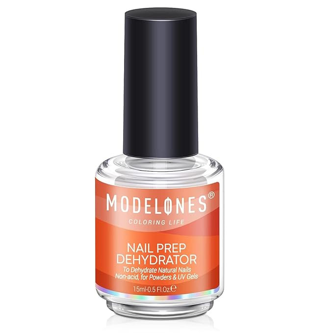 modelones Nail Dehydrator, 15 ml Acid Free Nail Prep Dehydrator for Acrylic Nails and Gel Nail Po... | Amazon (US)