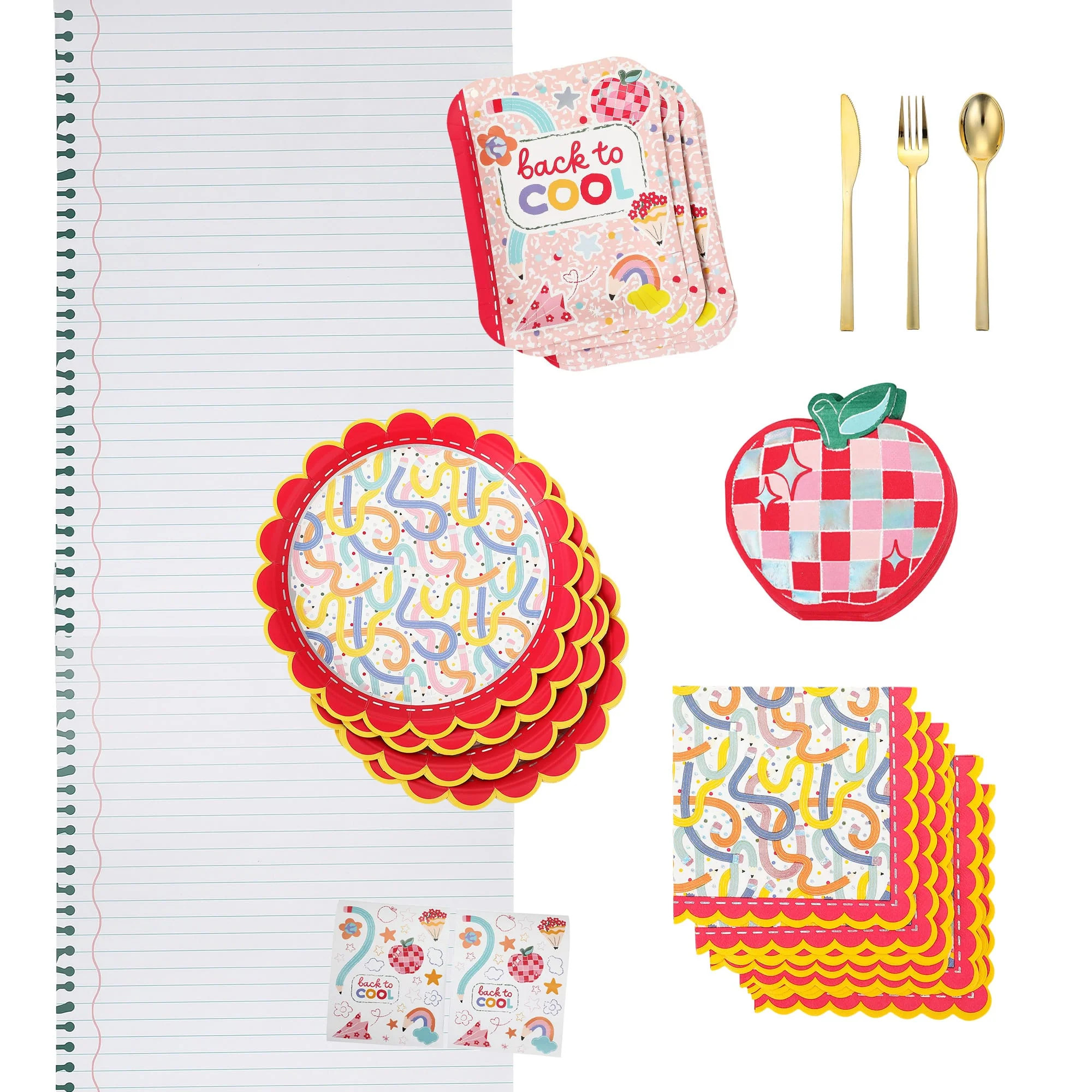 Back To School Tableware Party Kit | Packed Party