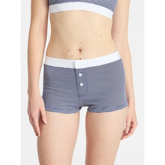 No Boundaries Women's Cotton Jersey Boyshort Panties, Sizes XS-XXXL | Walmart (US)