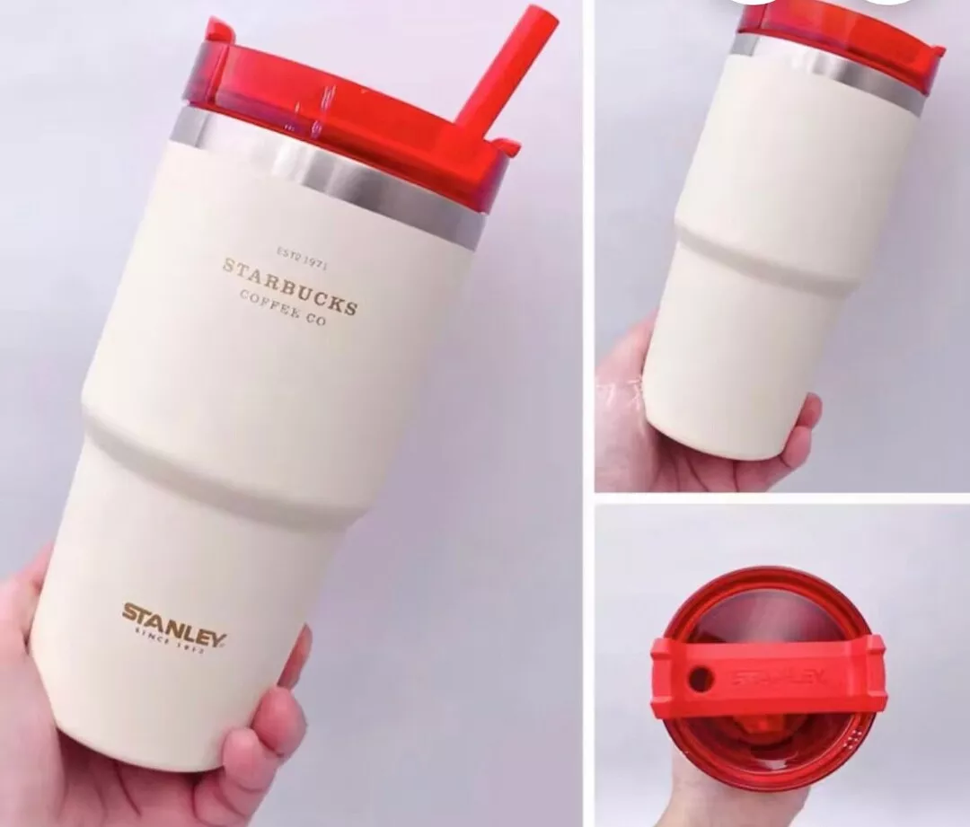 Starbucks Limited Edition SS Stanley Gradient Pink Tumbler 591ml Straw Cup