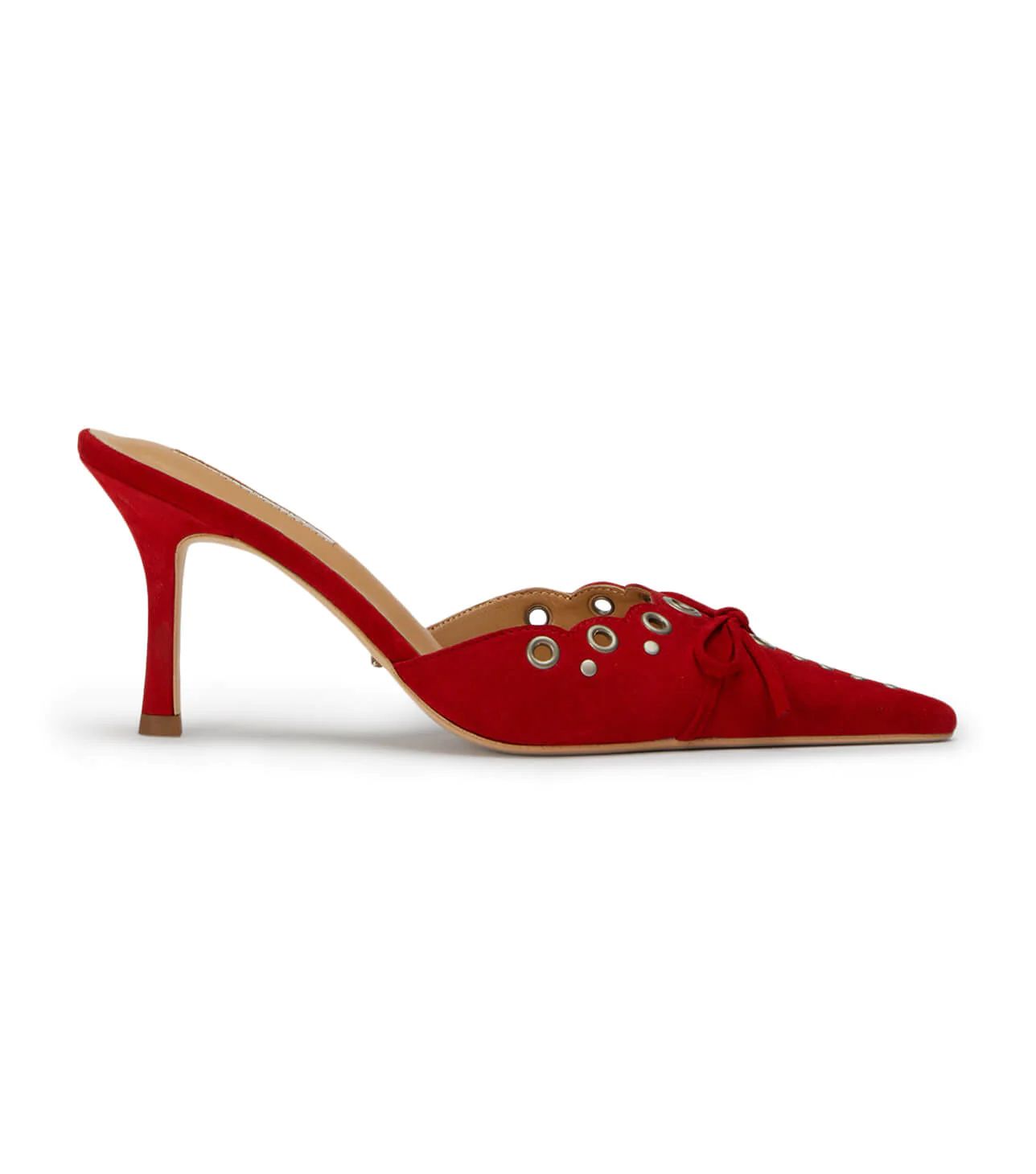 Shae Red Suede Heels | Tony Bianco US