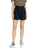 Amazon Brand - Goodthreads Women's Washed Linen Blend Paper Bag Waist Shorts, Black, 8 | Amazon (US)