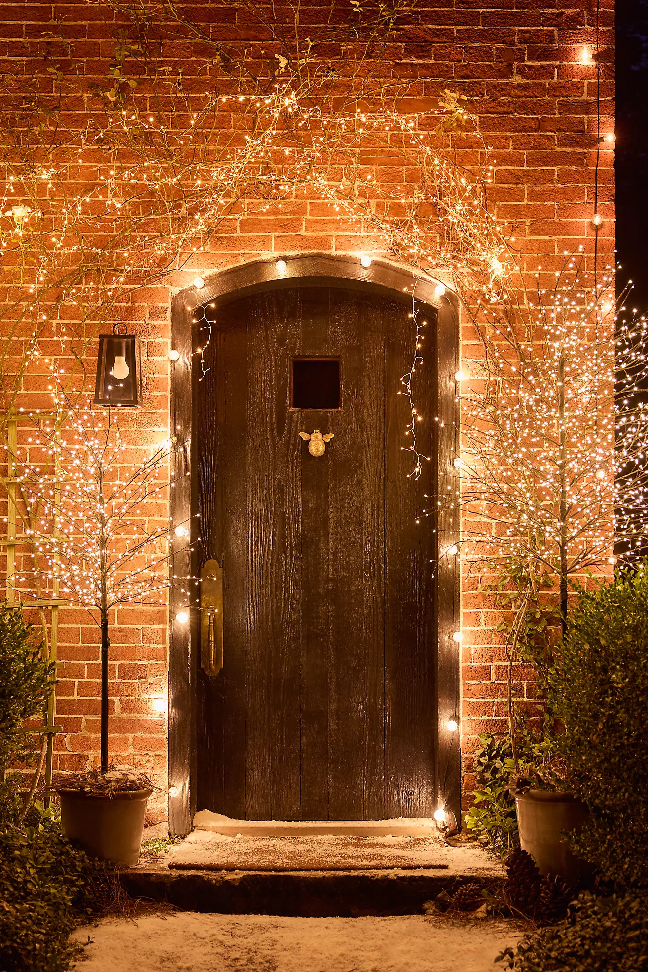 Illuminated LED Winter Half Tree | Anthropologie (US)