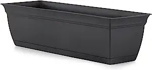 The HC Companies 24 Inch Eclipse Window Planter - Indoor Outdoor Rectangular Plant Pot with Remov... | Amazon (US)