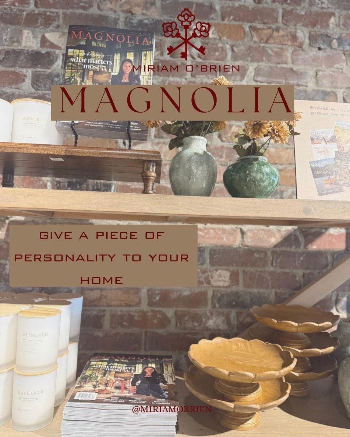 Give your home a little more personality. 🤎✨ Magnolia-inspired pieces are perfect for creating a home that feels warm, collected, classic, and lived-in.
Think beautiful books, candles, pottery, decorative bowls, greenery, and those little details that make a space feel like you.
Shop these home décor finds + Magnolia-inspired pieces here on LTK!
Follow @miriamobrien on Instagram & TikTok for more home inspiration. 🏡
#MagnoliaHome #HomeDecor #HomeStyling #FarmhouseDecor #LTKHome

#LTKSeasonal #LTKOver40 #LTKHome