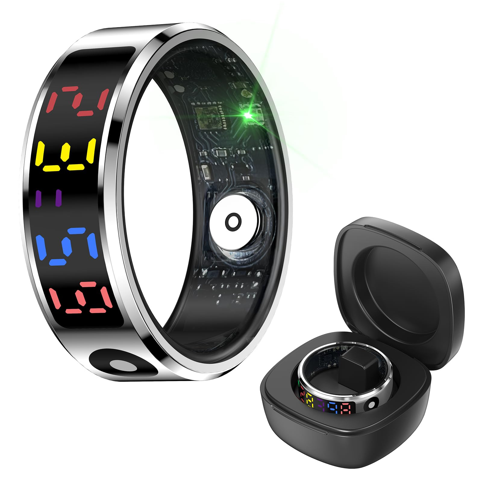 Smart Ring for Women Health Ring Fitness Tracker Sleep Monitor Step Counter Heart Rate Monitor Mu... | Amazon (US)