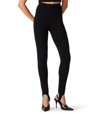 Steve Madden Women's Sandrine High-Waist Stirrup Pull-On Leggings - Black | Macy's