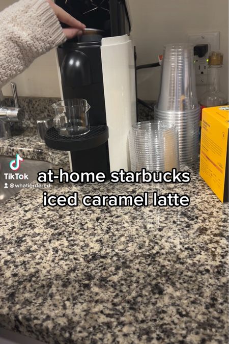 At home Starbucks iced caramel latte using my nespresso! 

#LTKHoliday #LTKhome #LTKGiftGuide
