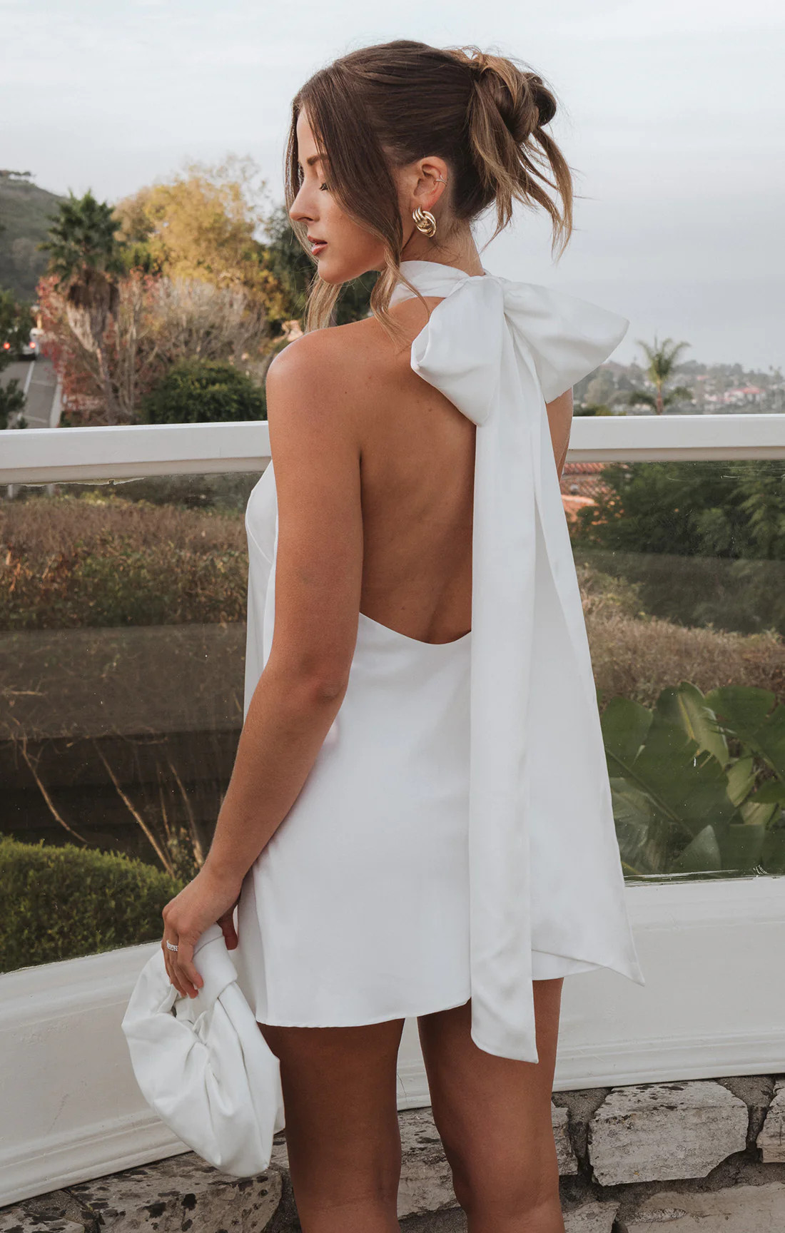 Lisa Mini Dress ~ Ivory Luxe Satin | Show Me Your Mumu