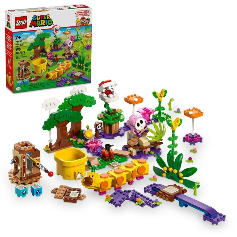 LEGO Super Mario Soda Jungle Maker, Mario Playset, Buildable Nintendo Birthday Gift for Kids, 714... | Walmart (US)