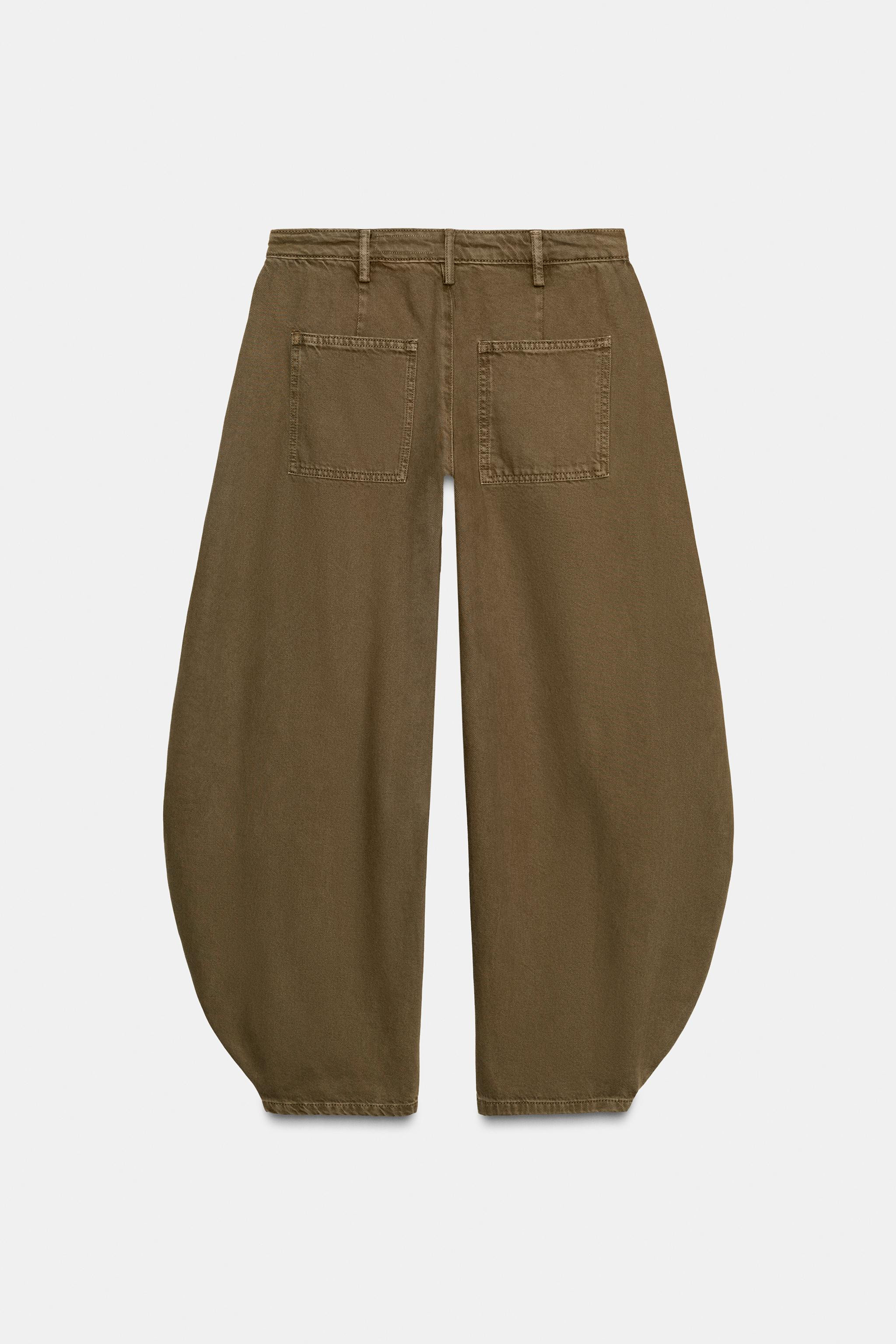 ZW COLLECTION MID-RISE BALLOON JEANS | Zara US