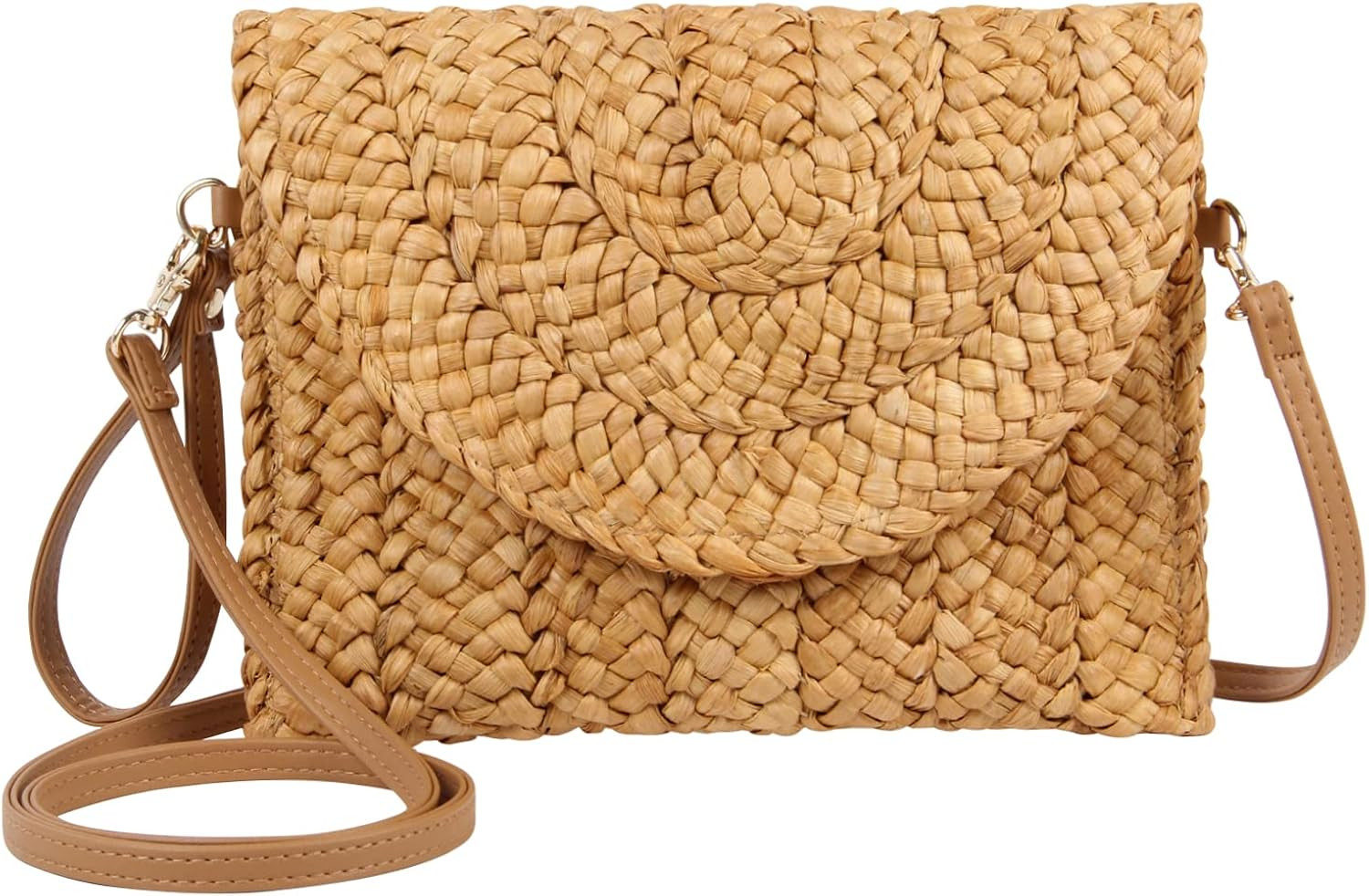 Oweisong Straw Clutch Purses for Women Handmade Straw Crossbody Shoulder Bag Summer Woven Beach E... | Amazon (US)