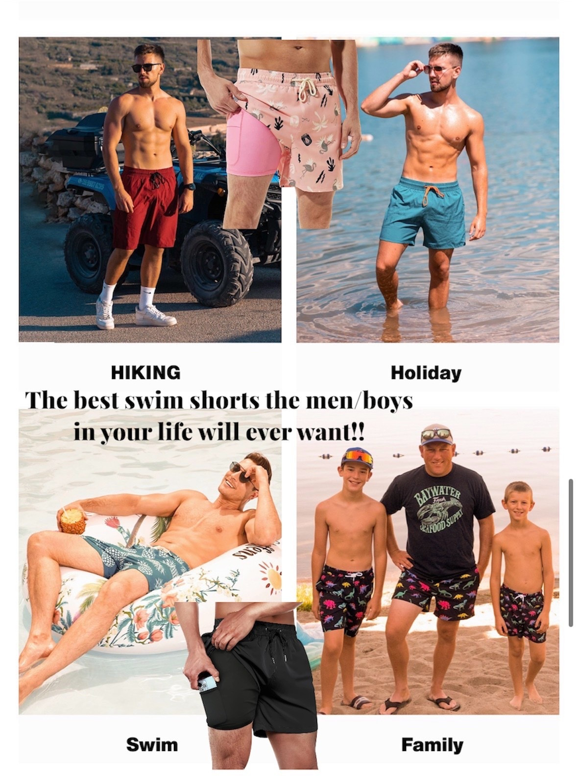 My son and husband said they are never going back to any other swim shorts! They are comfortable, quick drying & come in so many different lengths & trendy patterns. They have kids all the way to big/tall. On Amazon and some are on sale! 
#ltksummer #ltkkids #ltksale

#LTKmens #LTKfamily #LTKswimwear