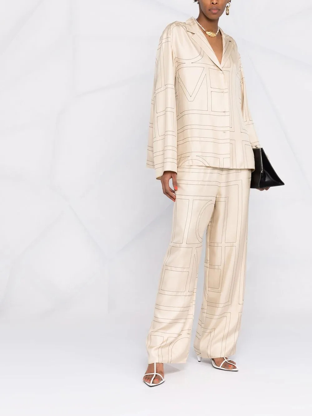 camisa de pijama con monograma | Farfetch Global