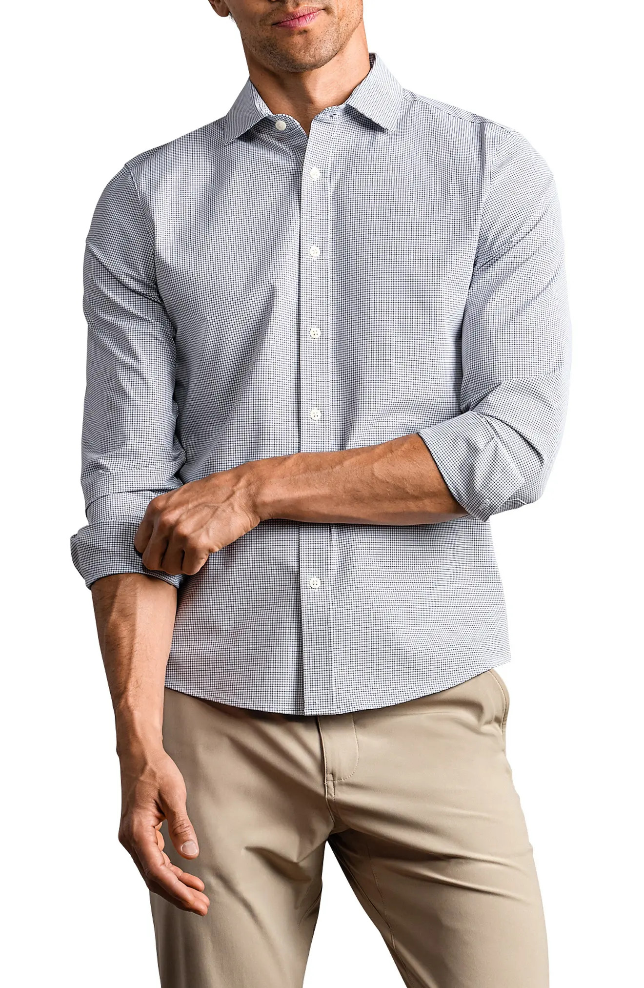 Rhone State of Mind Grid Check Slim Fit Button-Up Shirt (Men) | Nordstrom | Nordstrom
