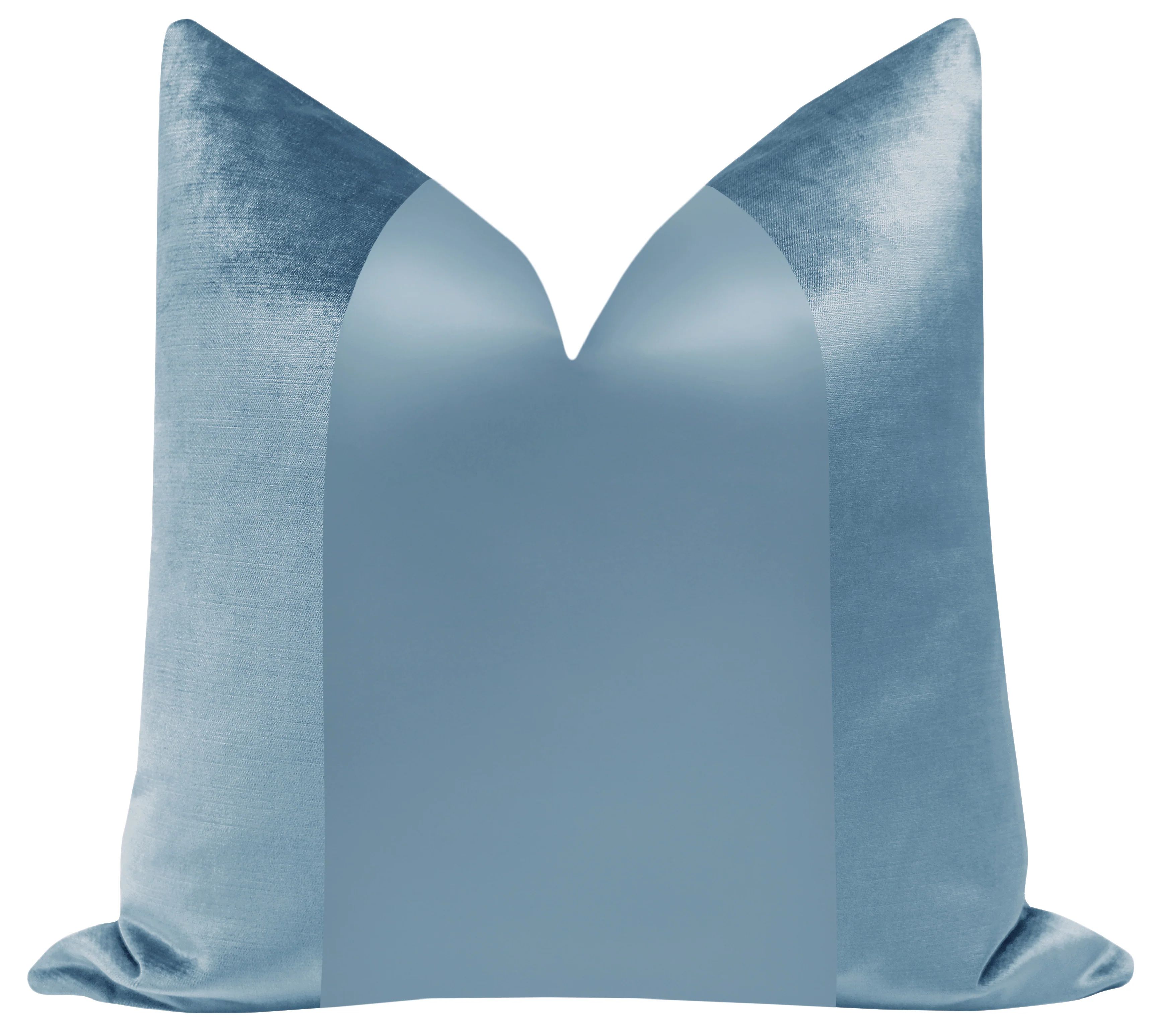 PANEL Monochromatic :: Faux Silk Velvet // Hydrangea Blue | LITTLE DESIGN COMPANY