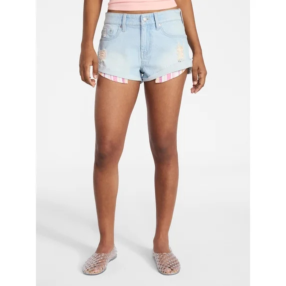 No Boundaries Low Rise Slouchy Shorts, Women's 00-20 | Walmart (US)