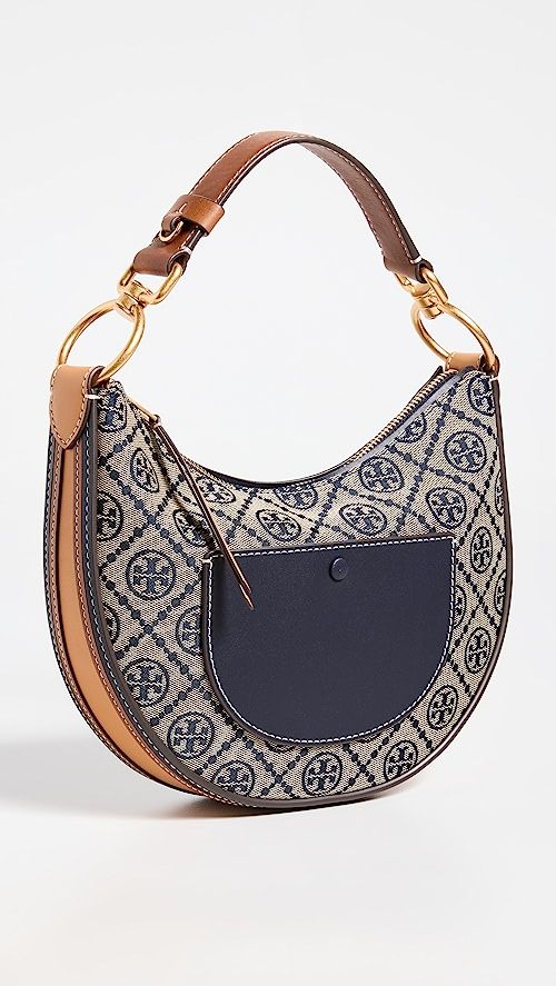 T Monogram Jacquard Mini Crescent Bag | Shopbop