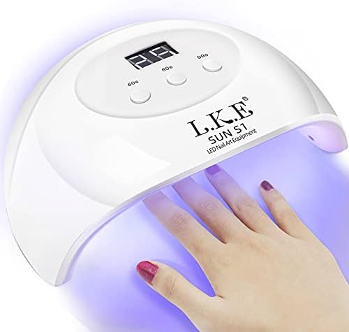 UV LED Nail Lamp, LKE Nail Dryer 72W Gel Nail Polish Curing Lamp UV Nail Lamp LED Nail Lamp for G... | Amazon (US)