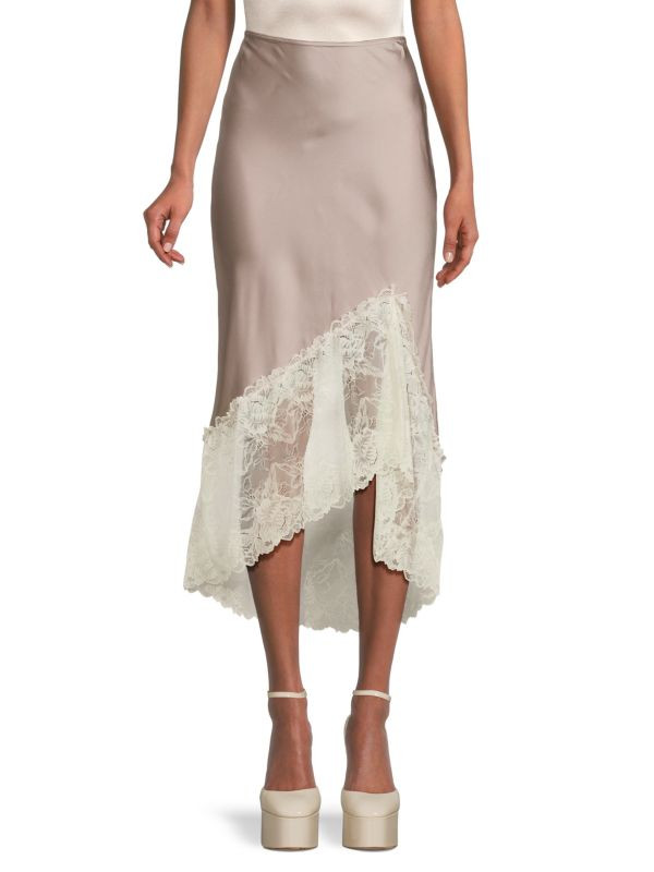 Free People Heart Eyes Half Slip Midi Skirt on SALE | Saks OFF 5TH | Saks Fifth Avenue OFF 5TH
