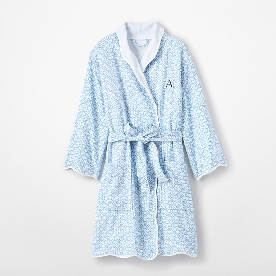 Sanderson Scalloped Bath Robe | Mark and Graham
