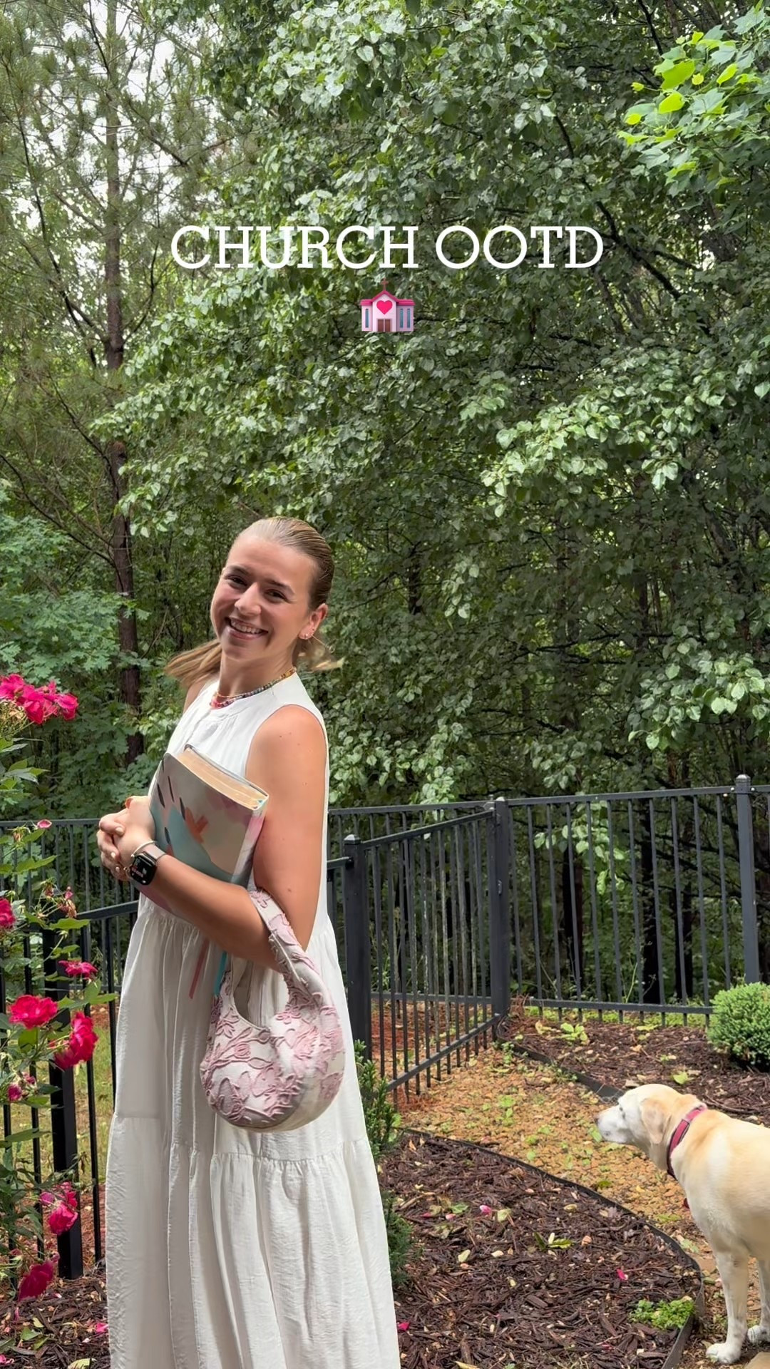 CHURCH OUTFIT INSPO!!!! 💒 #church 
#fitcheck #churchoutfit #whitedress #summerdress #pink 

#LTKFindsUnder50 #LTKStyleTip #LTKSaleAlert