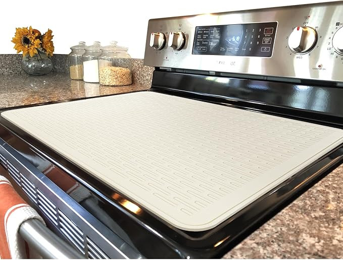 YUHFERA Stove Top Cover for Electric Stove - Silicone Stove Mat for Glass Top, Glass Cooktop Prot... | Amazon (US)