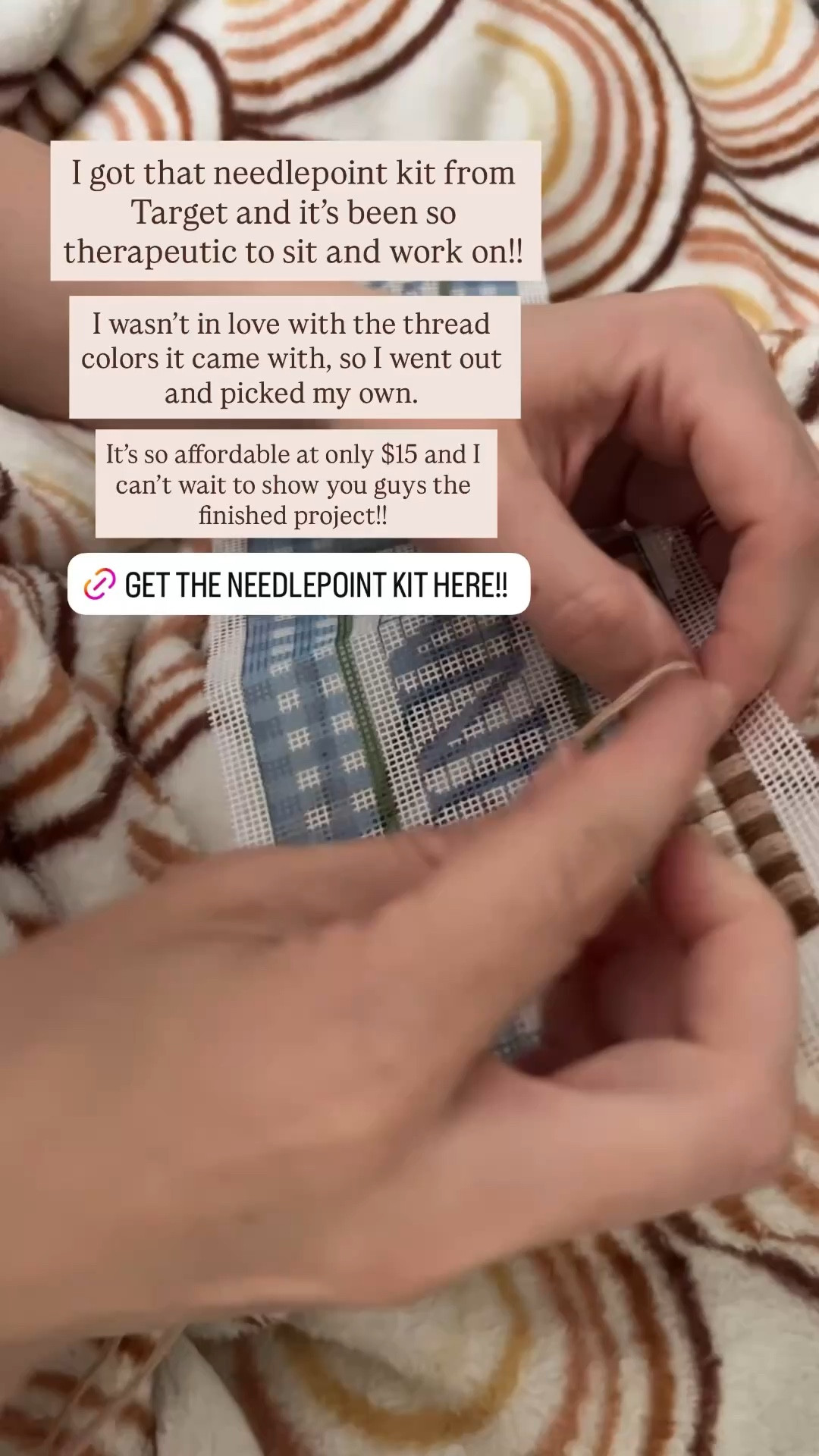 the most affordable way to start needlepointing in my opinion!! 

target finds, mondo llama, needlepoint, NDLPNT, affordable crafts, target

#LTKselfcare #LTKSeasonal #LTKdayinmylife