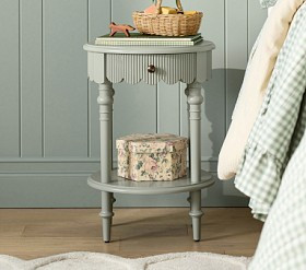 Chris Loves Julia Scallop Side Table (16") | Pottery Barn Kids