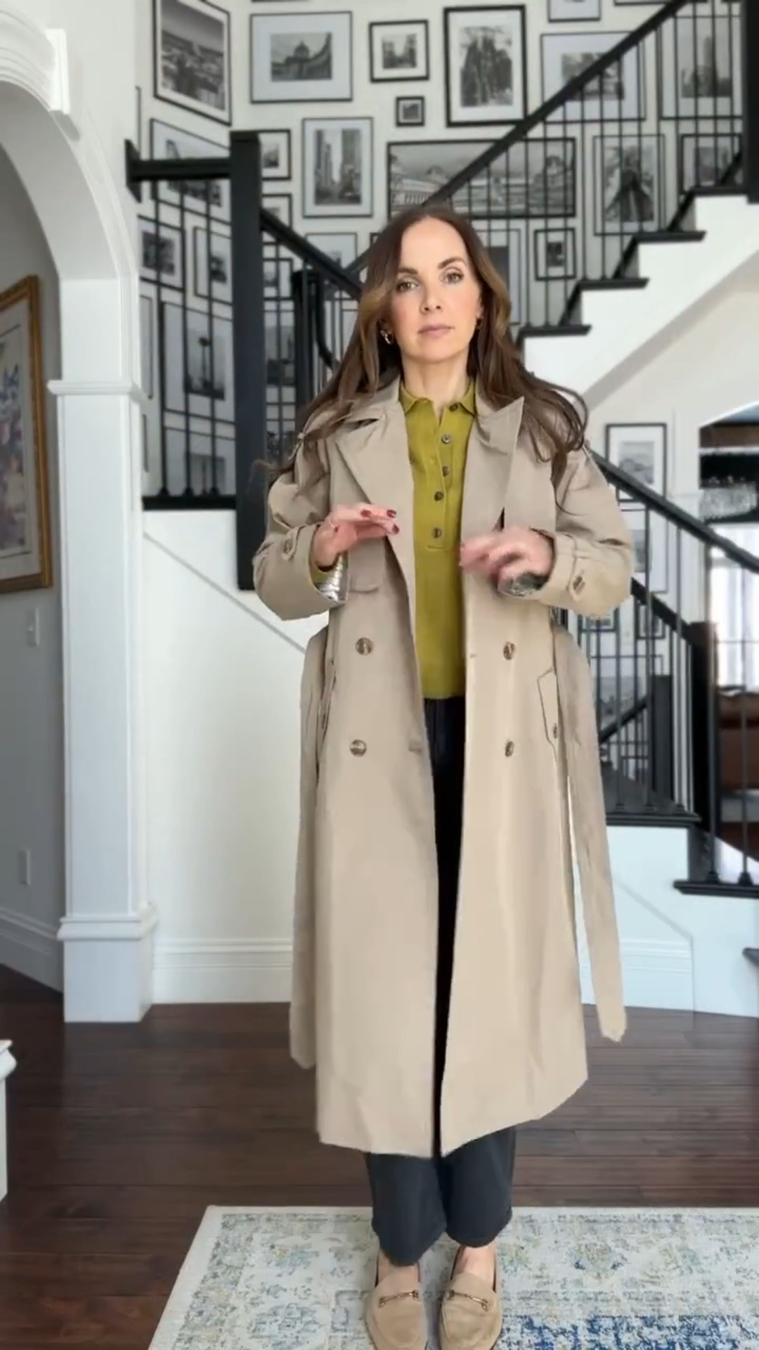 Styling tip to bring a trench coat to the next level. Grab this on sale through Monday! 

#LTKSaleAlert #LTKootd