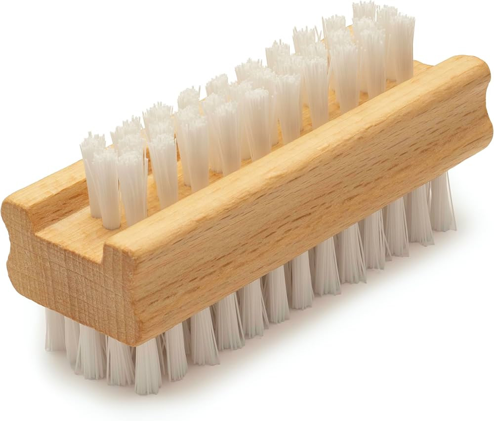 Konex Non-Slip Wooden Two-sided Hand and Nail Brush. Fingernail Brush for Nail Cleaning and Scrub... | Amazon (US)