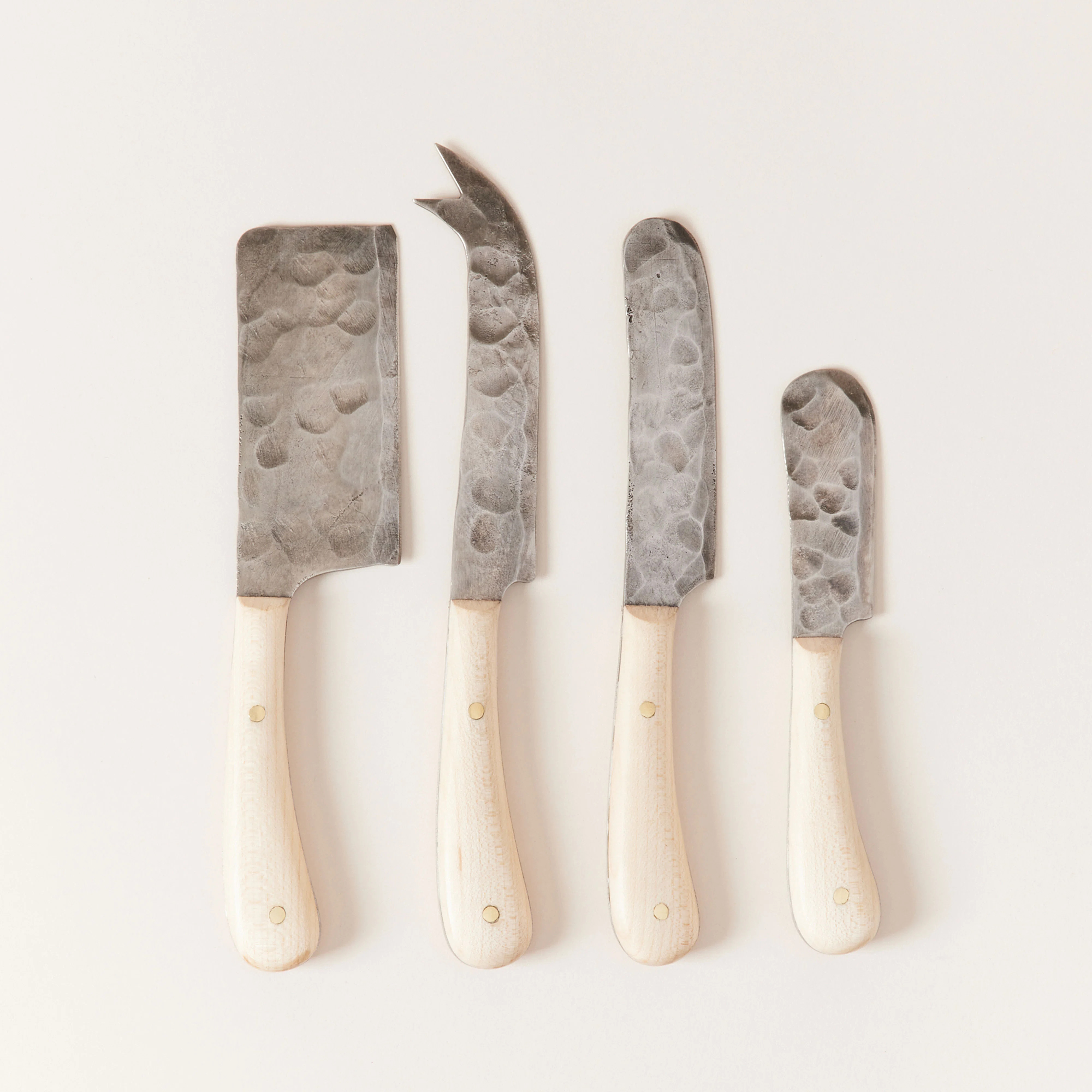 Artisan Forged Cheese Knives - Beech | Perigold