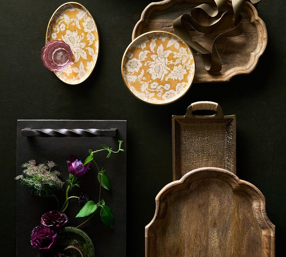 Mango Wood Scallop Tray | Pottery Barn (US)
